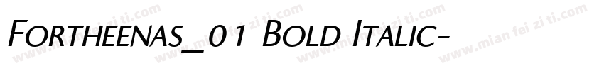 Fortheenas_01 Bold Italic字体转换